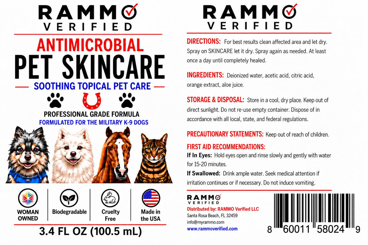 Wound & Skin Care Spray — new front label artwork